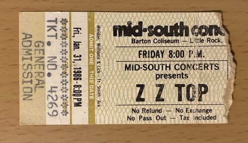 1986 top afterburner tour - zz,
