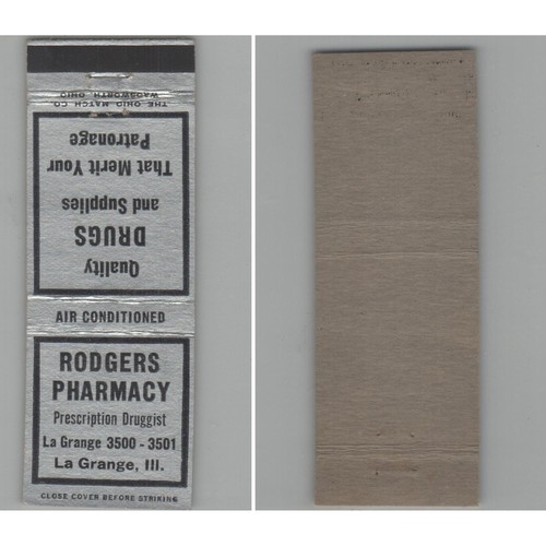 Matchbook cover rodgers - cover,