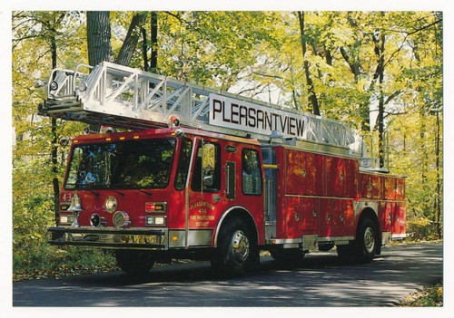 Aerial ladder truck - aerial,