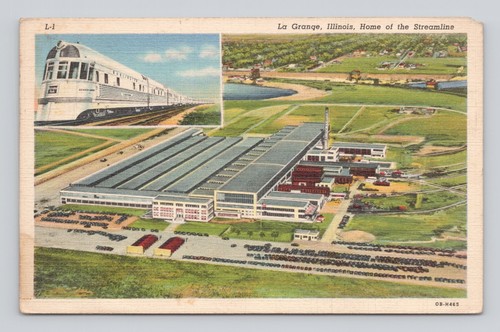 Postcard streamline train - postcard,