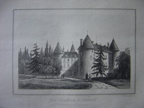 Engraving château la - château, de